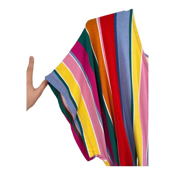 Eloquii dress striped wrap around stretch size 24 - Picture 2 of 5